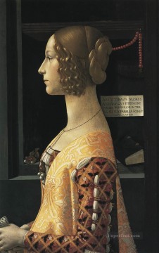 Retrato de Giovanna Tornabuoni Florencia renacentista Domenico Ghirlandaio Pinturas al óleo